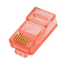 Conector UTP, RJ45, rosu, 125956