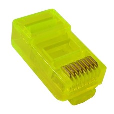 Conector UTP, RJ45, galben, 8P8C, 125957 Conector UTP, RJ45, galben, 8P8C, 125957