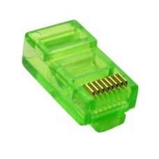 Conector UTP, RJ45, verde - 129008 Conector UTP, RJ45, verde - 129008