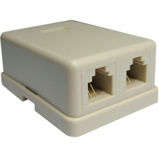 Priza telefon RJ11 (6P/4C) X2 - 129351 Priza telefon RJ11 (6P/4C) X2 - 129351