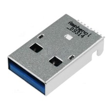 Conector USB A 3.0 tata, SMT, Amphenol - 004383 Conector USB A 3.0 tata, SMT, Amphenol - 004383