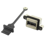 Conector USB A, montare pe panou, AMPHENOL, MUSB-A111-35, T138033