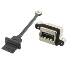 Conector USB A, montare pe panou, AMPHENOL, MUSB-A111-35, T138033 Conector USB A, montare pe panou, AMPHENOL, MUSB-A111-35, T138033
