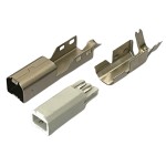 Conector USB B, CONNFLY, DS1108-WN0, T138178 Conector USB B, CONNFLY, DS1108-WN0, T138178