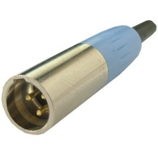 Conector mini XLR, tata, 3 pini, pe cablu - 121987