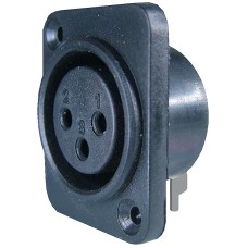 Conector XLR mama, fixare pe panou - 122267