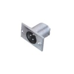 Conector XLR tata, montare pe panou - 402418