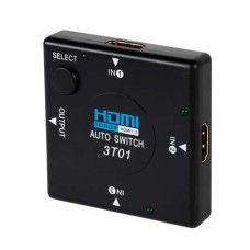 Splitter HDMI, 3 intrari, o iesire HDMI - 401612 Splitter HDMI, 3 intrari, o iesire HDMI - 401612