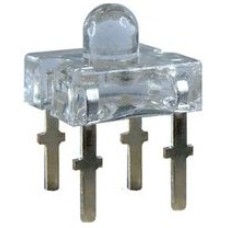 LED superflux, portocaliu, 7,6x7,6mm, 20mA - 141122