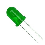 LED 3mm, verde, 20mA, rotund - 140301