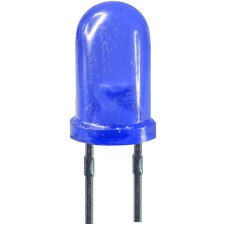 LED 5mm, albastru, rotund, 25mA - 141024