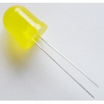 LED 12mm, galben, rotund, 20mA - 143002