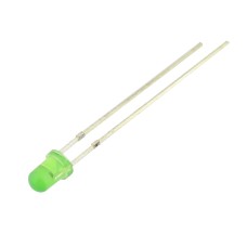 LED 3mm, verde, intermitent, 20mA - 143301