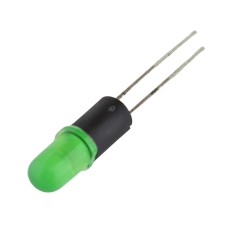 Dioda LED, 5 mm, verde, cu distantier, L-53BR-7.62/LGD-TNR2.54, Kingbright, 253262 Dioda LED, 5 mm, verde, cu distantier, L-53BR-7.62/LGD-TNR2.54, Kingbright, 253262