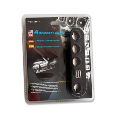 Splitter bricheta x4, cu USB - 402700