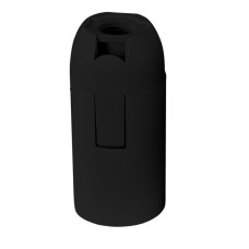 Dulie E14, T210, plastic, negru, 26x56 mm, 524291