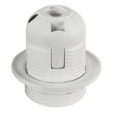 Dulie E27, plastic, alb, 57x59 mm, cu inel de prindere, 524295 Dulie E27, plastic, alb, 57x59 mm, cu inel de prindere, 524295