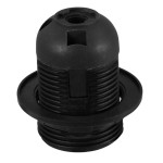 Dulie E27, plastic, negru, 57x59 mm, cu inel de prindere, 524296