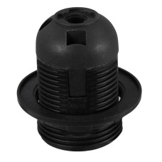 Dulie E27, plastic, negru, 57x59 mm, cu inel de prindere, 524296 Dulie E27, plastic, negru, 57x59 mm, cu inel de prindere, 524296
