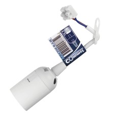 Dulie E27, plastic, alb, cu cablu, Commel, 524342 Dulie E27, plastic, alb, cu cablu, Commel, 524342