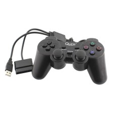 Gamepad double shock, compatibil cu PS2, OS3, Quer - 401103