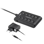 HUB USB, 10 porturi, cu intrerupator - 401120