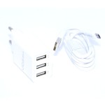 Incarcator retea, 220V, 3xUSB 5V, 3.1A, alb, 196824 Incarcator retea, 220V, 3xUSB 5V, 3.1A, alb, 196824