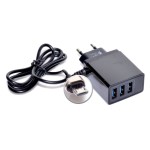 Incarcator USB, rapid, 5,1A, 3 iesiri, plus micro USB, 196830 Incarcator USB, rapid, 5,1A, 3 iesiri, plus micro USB, 196830