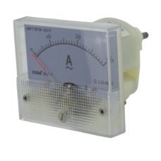 Ampermetru analogic de panou, 30A, AC, cu sunt de masurare incorporat, 178201