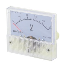 Voltmetru analogic de panou, 50V, curent continuu - 178215