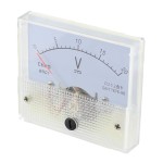 Voltmetru analogic de panou, 20V, curent continuu, 262197