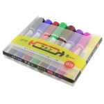 Set 8 markere, doua varfuri, 2mm, 6mm - 113448