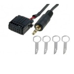 Cablu AUX quadlock, Ford Mondeo, Focus, Fiesta, cu chei demontare, 199040 Cablu AUX quadlock, Ford Mondeo, Focus, Fiesta, cu chei demontare, 199040