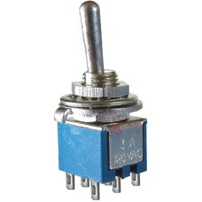 Comutator dublu, ON-ON, 3A, 250V, 29x9x8mm, SMTS 202 - 125120