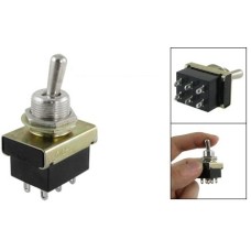 Comutator dublu, ON-ON, 3A, 250V, 43x25x18mm, 125570