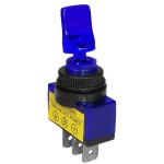 Intrerupator 2 pozitii, cu bec, ON-OFF, 6A, 12V, 26x18x53mm, albastru, 169118 Intrerupator 2 pozitii, cu bec, ON-OFF, 6A, 12V, 26x18x53mm, albastru, 169118