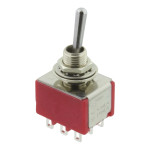 Intrerupator basculant, 2 pozitii, mod comutare ON-ON, 3PDT, Light Country, 1M31T1B1M1QE, T212142