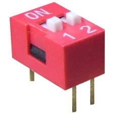 Intrerupator DIP, 2 sectiuni - 125700