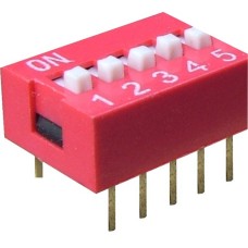 Intrerupator DIP, 5 sectiuni - 125703