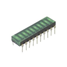 Intrerupator DIP, 2 pozitii, montare THT, 10 sectiuni, OMRON OCB, A6T0102, T234914