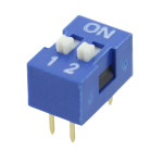 Intrerupator DIP, 2 pozitii, montare THT, 2 sectiuni, NINIGI, T234975