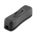 Intrerupator pe cablu, negru, 2A, 250V, 196615