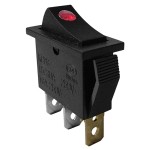 Intrerupator simplu, ON-OFF, cu bec, 6A, 250V, 2 pozitii - 120472