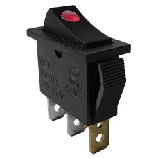 Intrerupator simplu, ON-OFF, cu bec, 6A, 250V, 2 pozitii - 120472