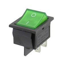 Intrerupator ON-OFF, 15A, 250V, verde, 120544 Intrerupator ON-OFF, 15A, 250V, verde, 120544