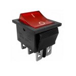 Intrerupator dublu, ON-OFF, 10A, 250V, 2 pozitii, cu bec - 120563 Intrerupator dublu, ON-OFF, 10A, 250V, 2 pozitii, cu bec - 120563