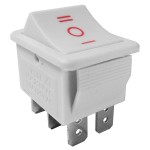 Comutator dublu, ON-OFF-ON, 6A, 250V, 3 pozitii - 120570