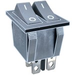 Intrerupator dublu, ON-OFF, 15A, 250V, 2 pozitii - 120580 Intrerupator dublu, ON-OFF, 15A, 250V, 2 pozitii - 120580