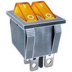 Intrerupator dublu, ON-OFF, 15A, 250V, 2 pozitii - 120583 Intrerupator dublu, ON-OFF, 15A, 250V, 2 pozitii - 120583