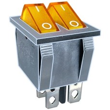 Intrerupator dublu, ON-OFF, 15A, 250V, 2 pozitii - 120583 Intrerupator dublu, ON-OFF, 15A, 250V, 2 pozitii - 120583
